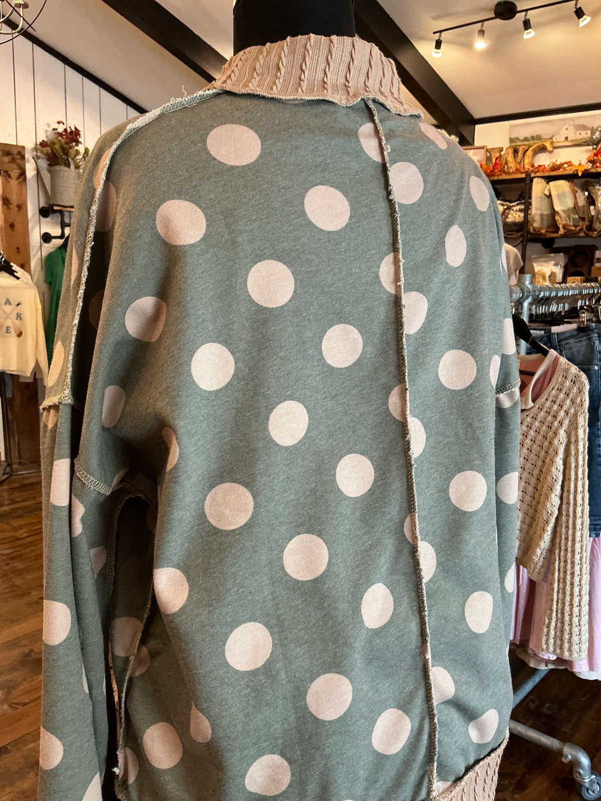 Large Polka Dot Top