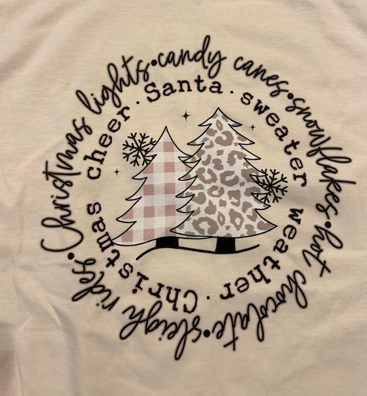 Christmas Lights, Candy Canes & Snowflakes T-Shirt