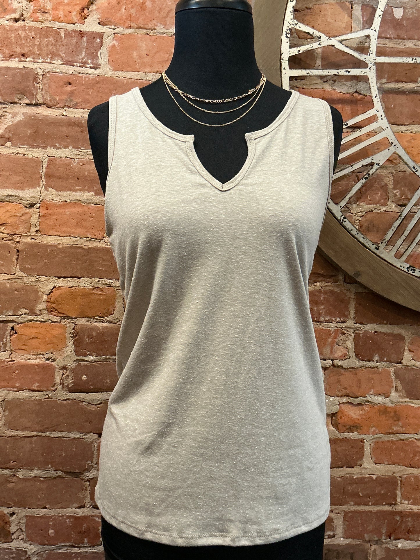 Jersey Ribbed Tank Top