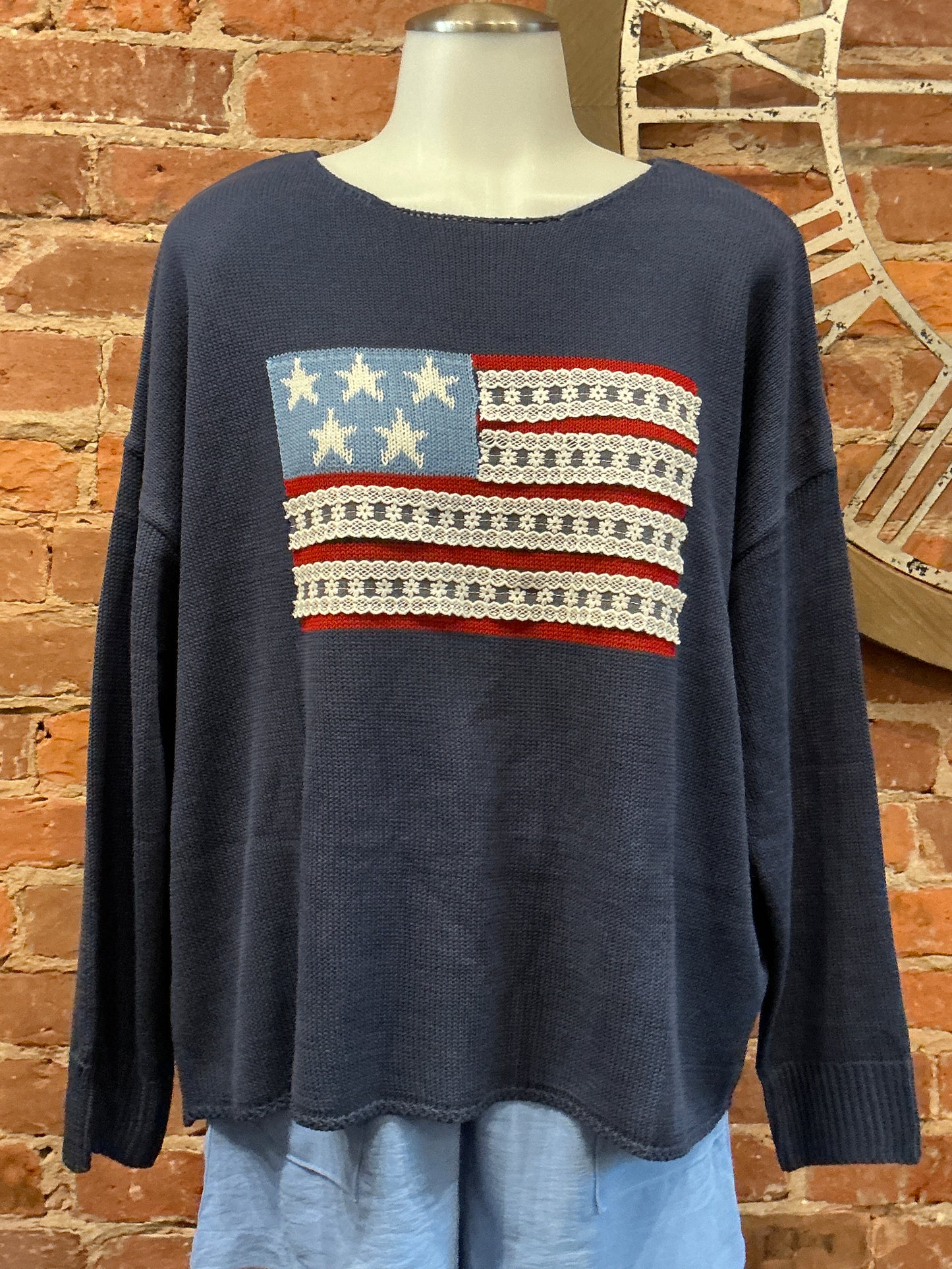 Patriotic Light Weight Sweater