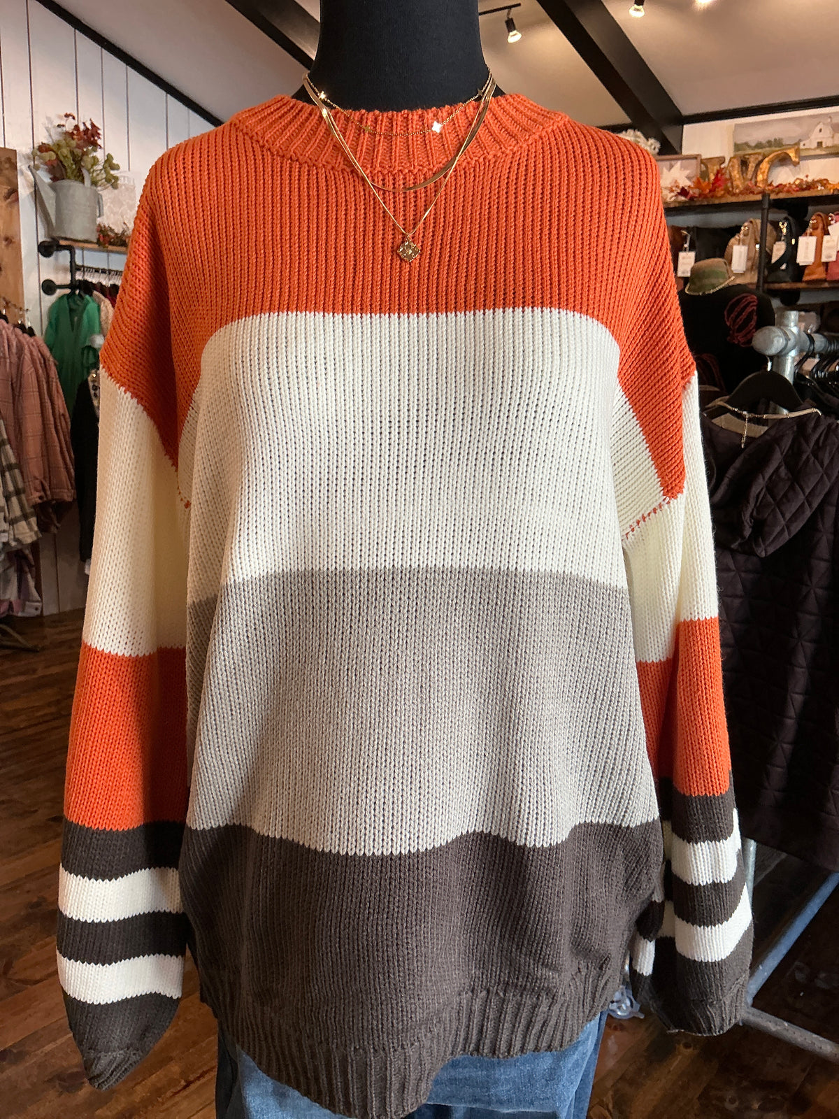 Fun Fall Striped Sweater