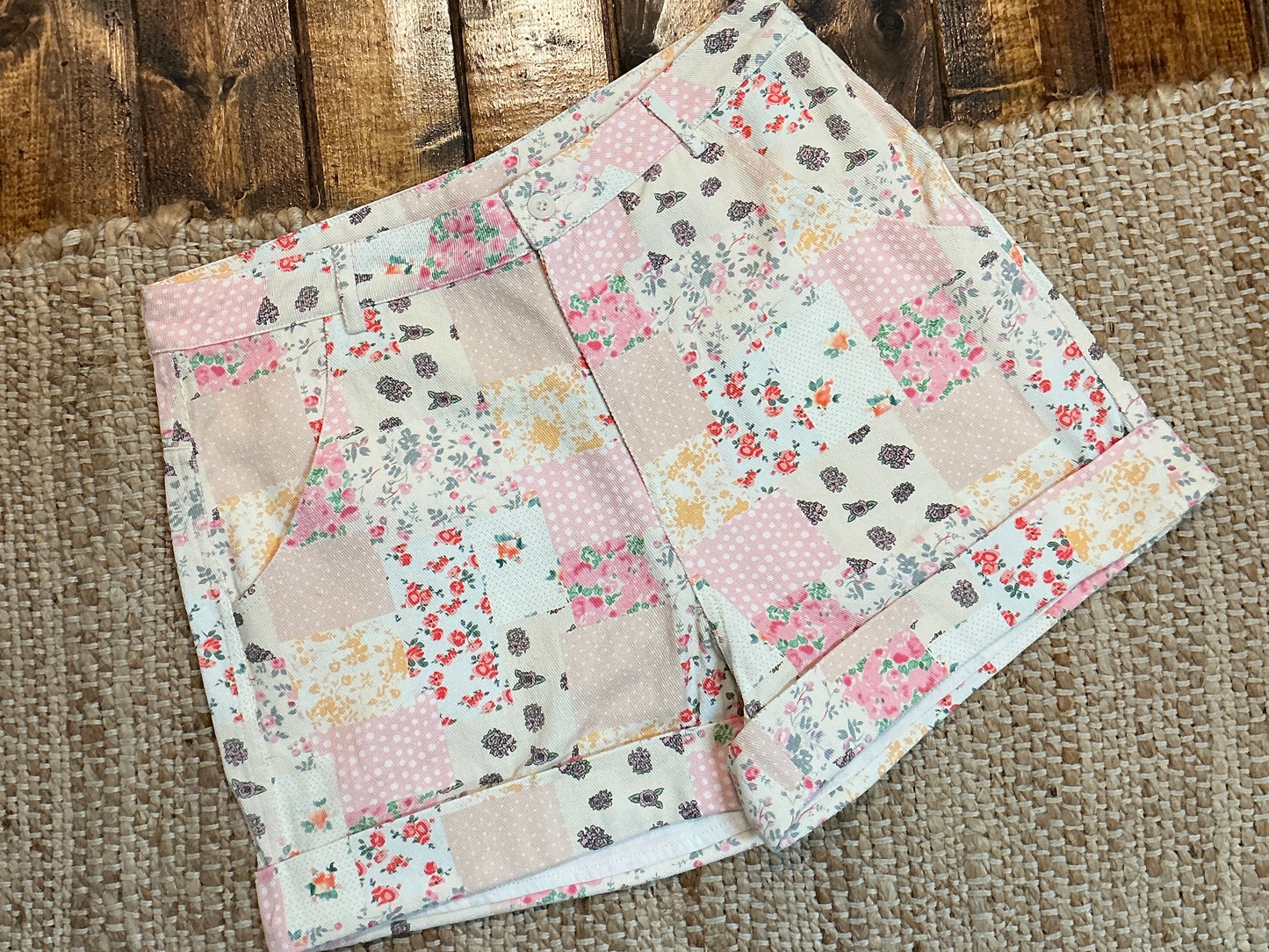 Patchwork Floral Shorts