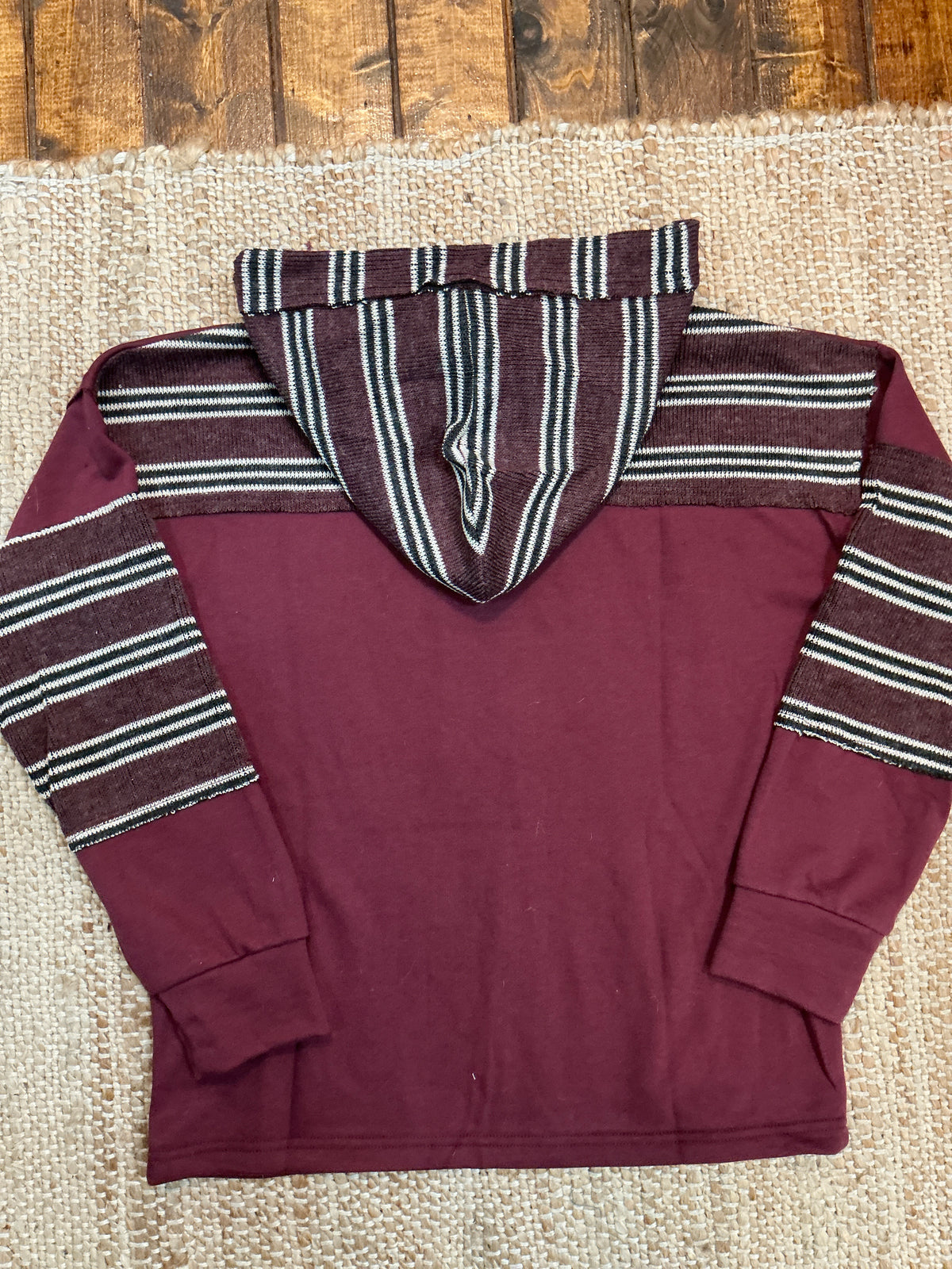 Knit Accent Sweatshirt