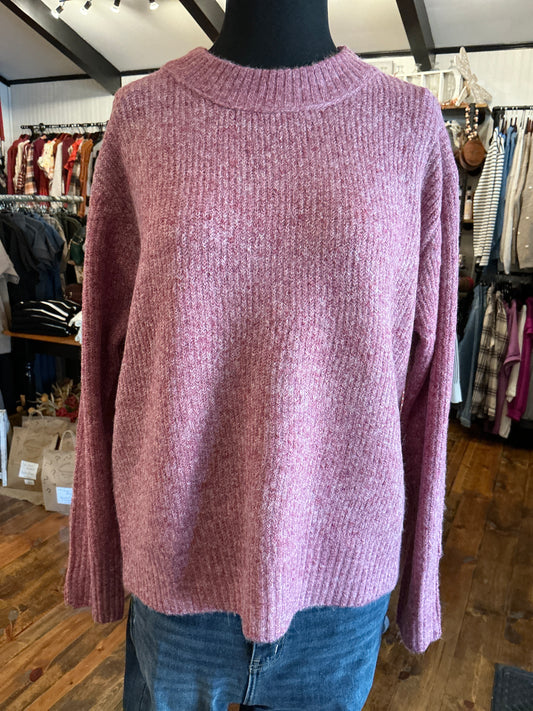 Loose Fit Berry Sweater