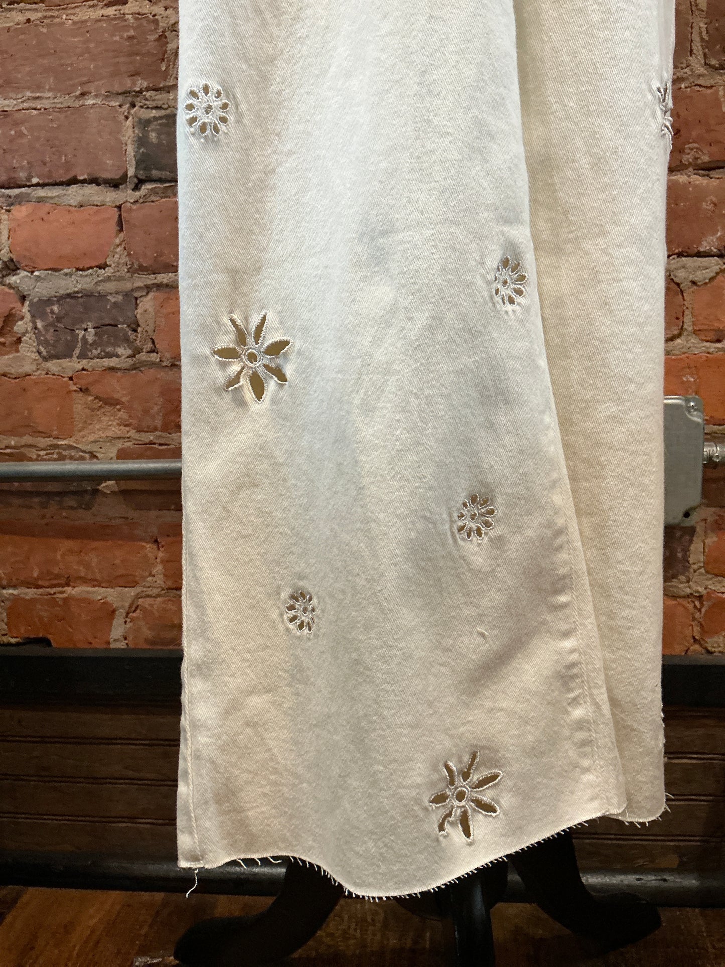 Eyelet Embroidered Pants