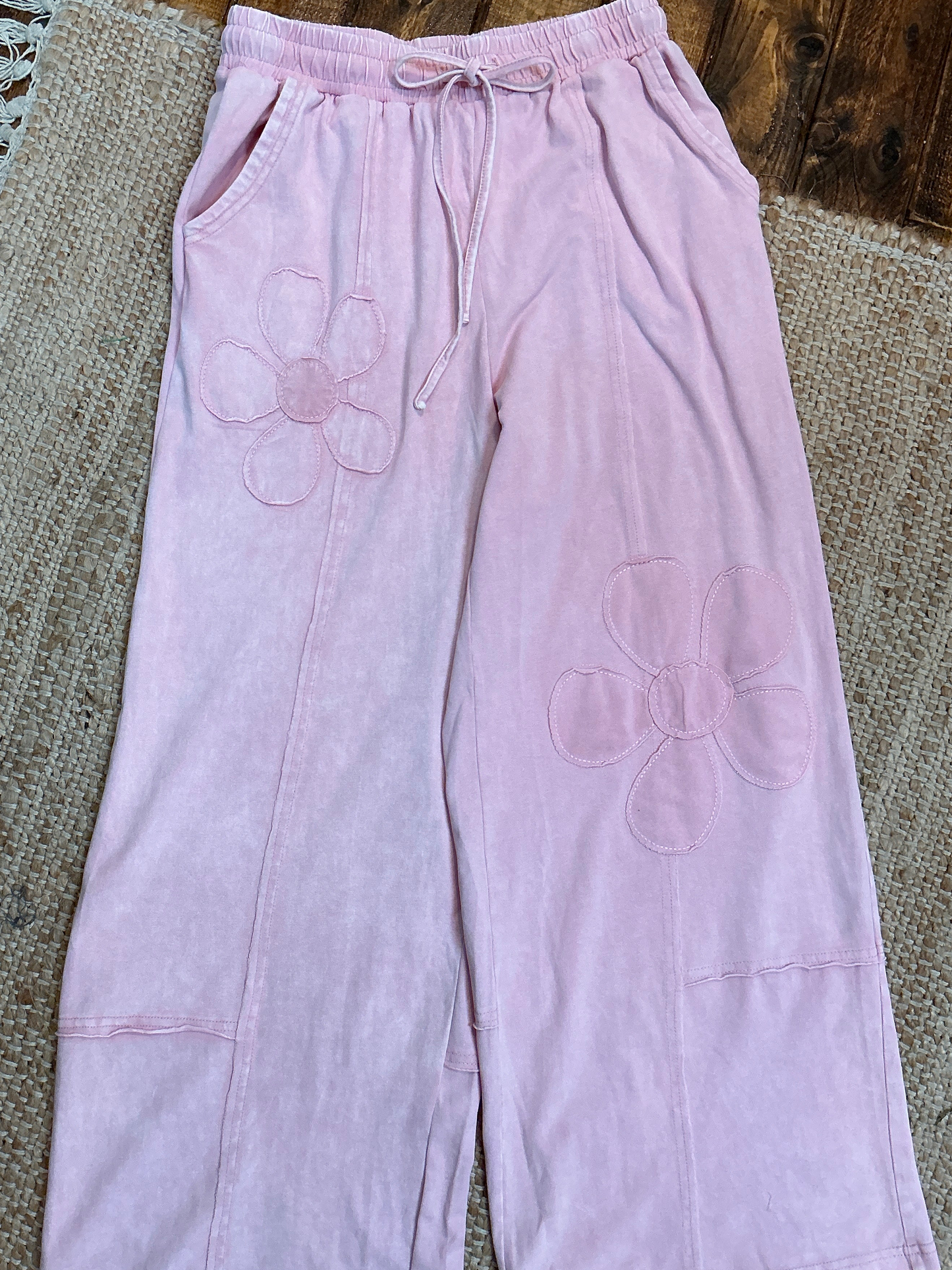 Big Flower Relaxed Fit Pants