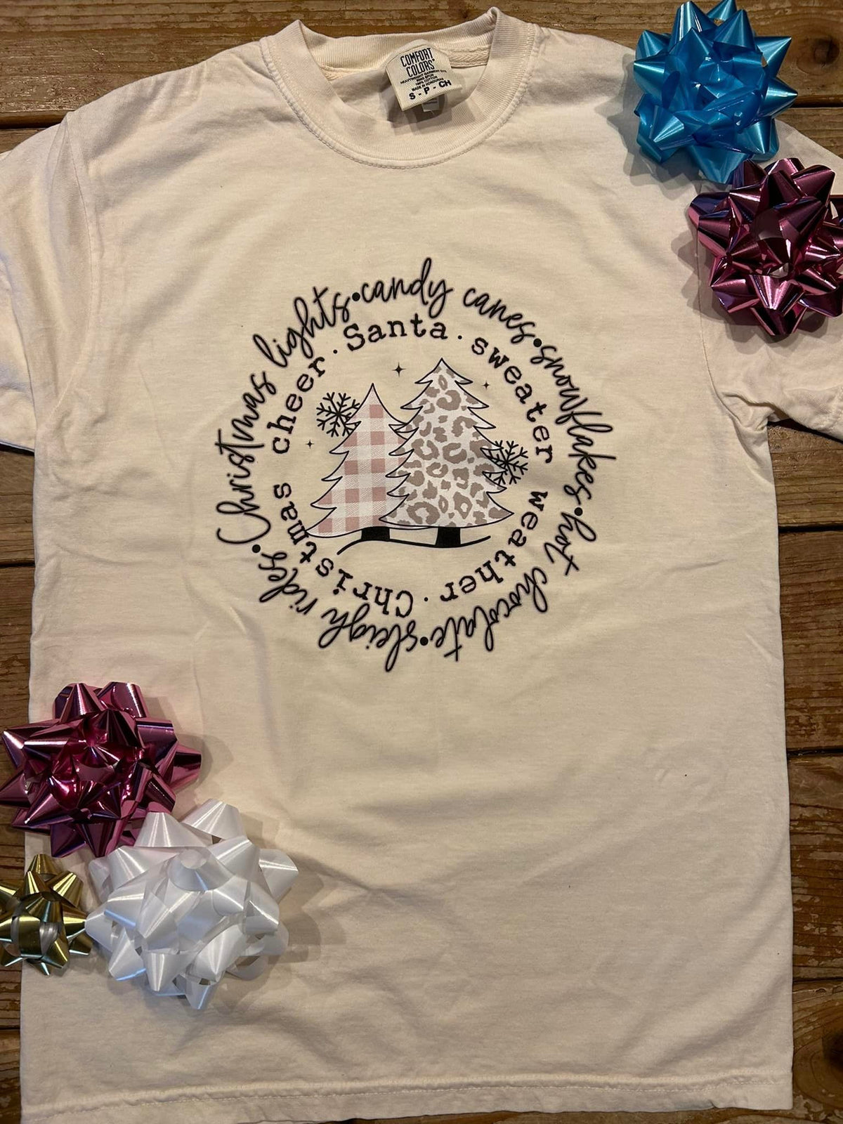 Christmas Lights, Candy Canes & Snowflakes T-Shirt