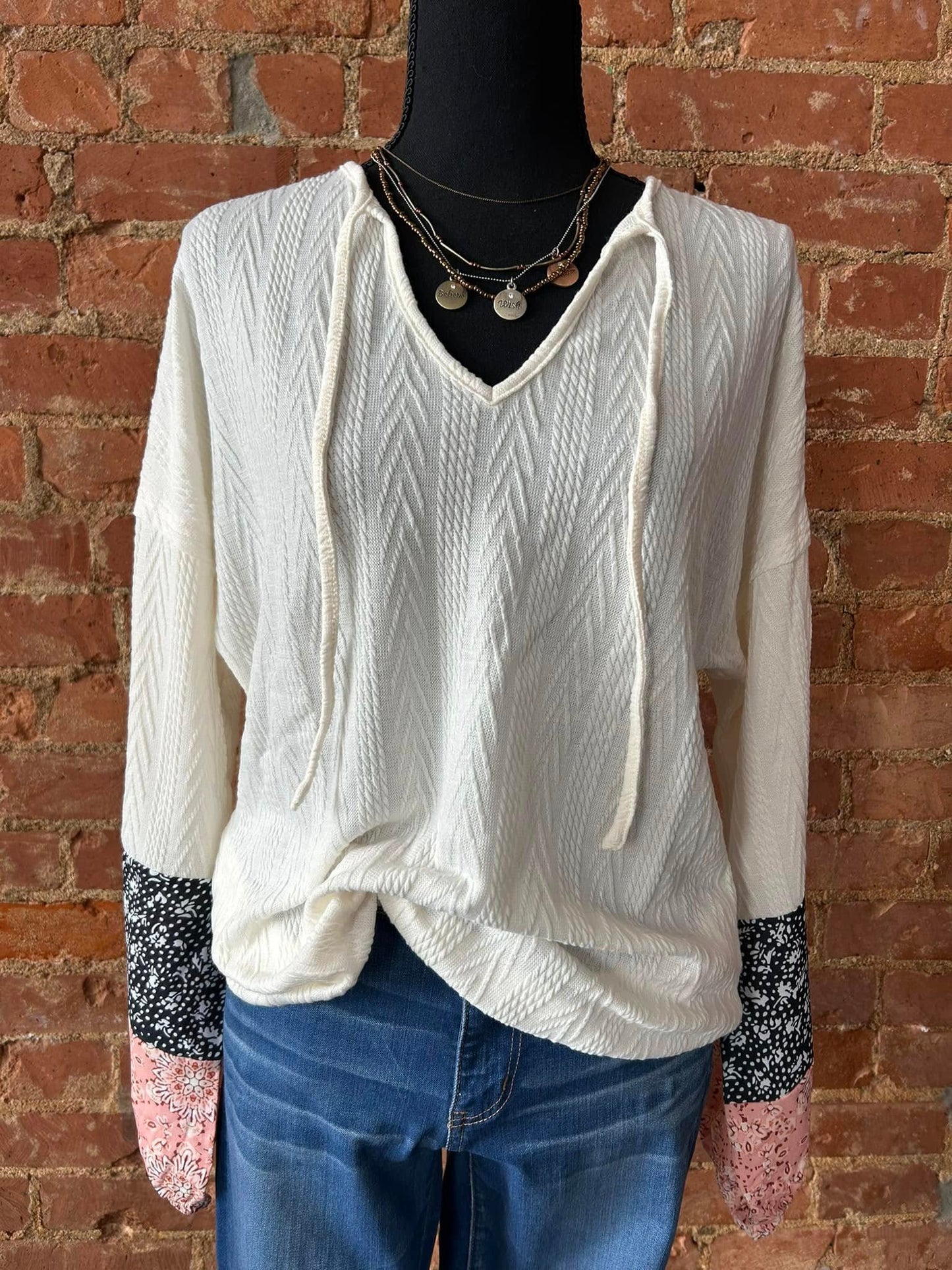 Floral Patchwork Top