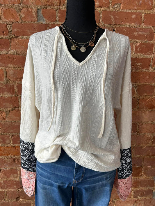 Floral Patchwork Top
