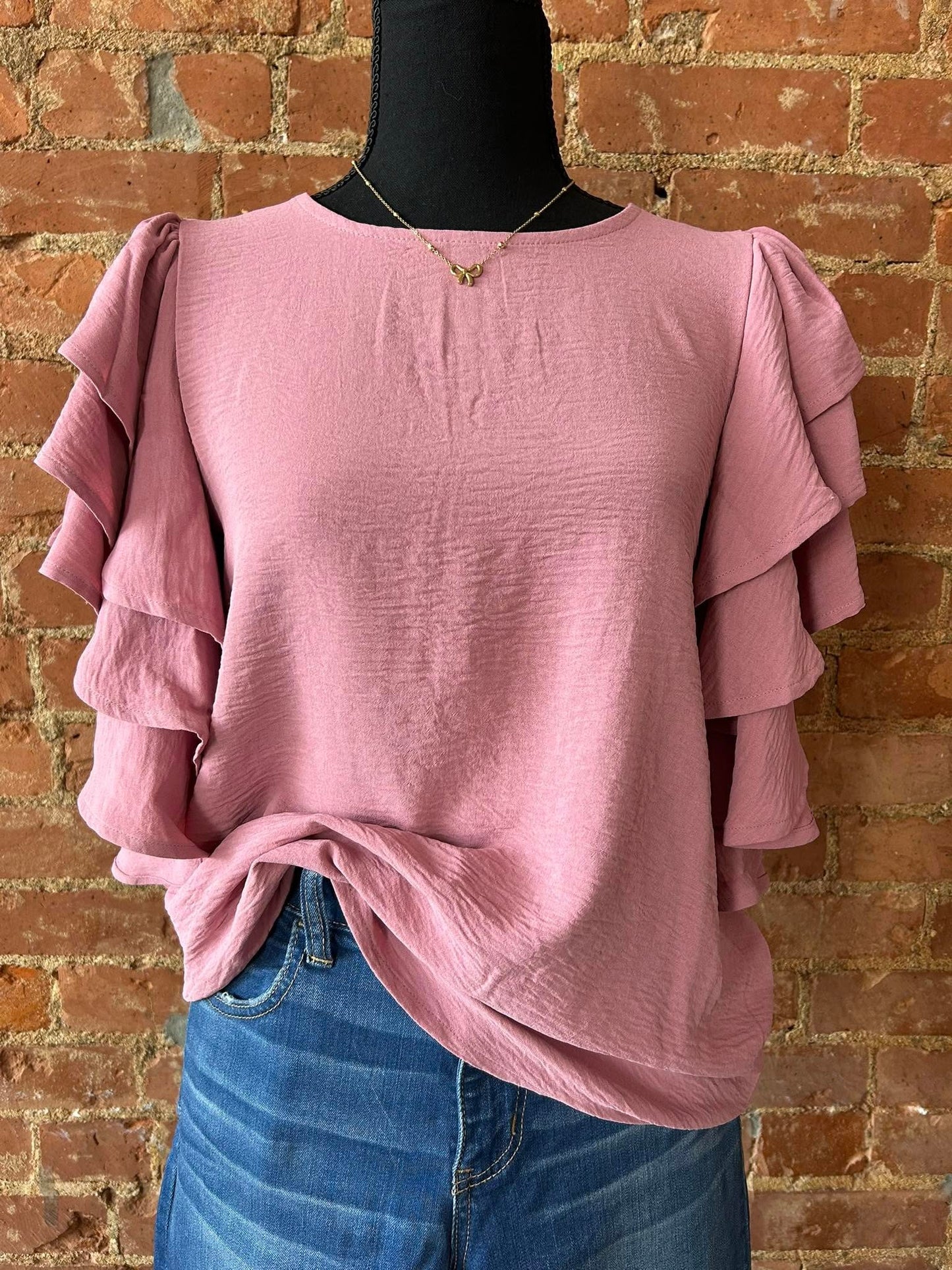 Ruffle Sleeve Top