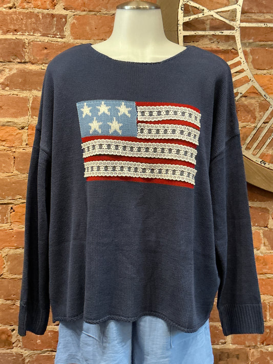 Patriotic Light Weight Sweater
