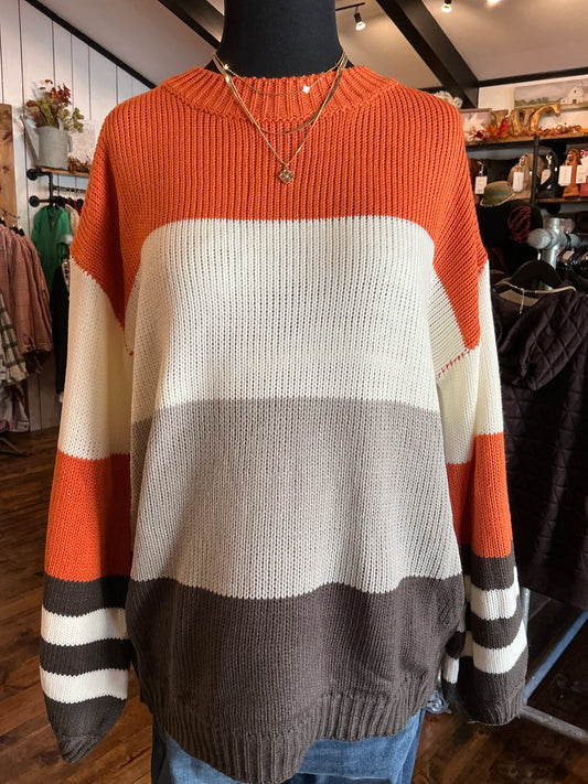Fun Fall Striped Sweater