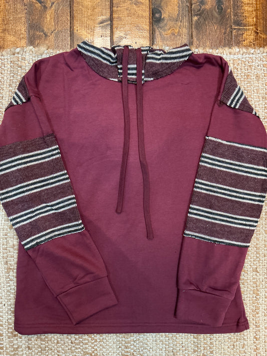 Knit Accent Sweatshirt