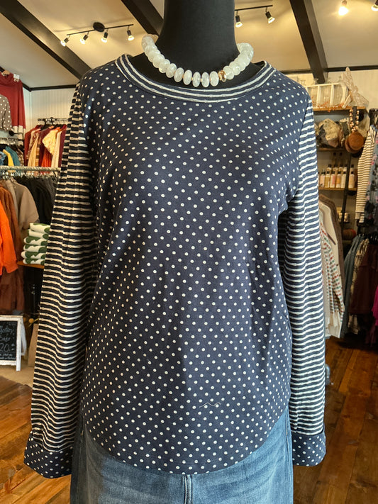 Mini Polkadot & Stripe Top