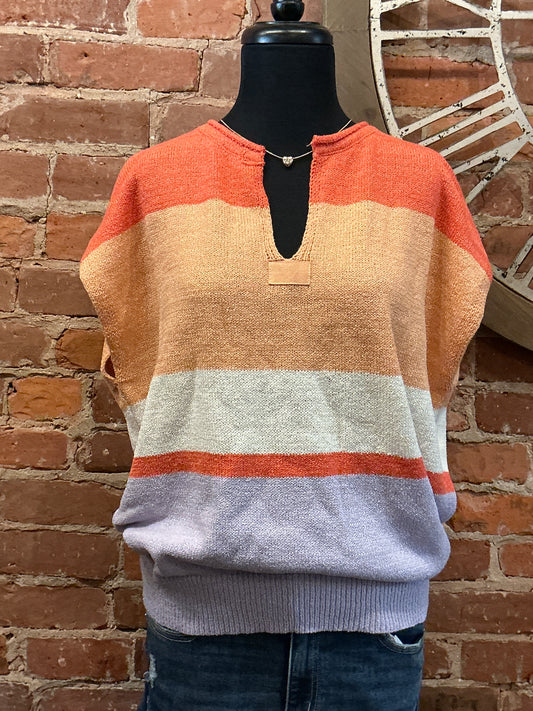 Sherbet Striped Sweater