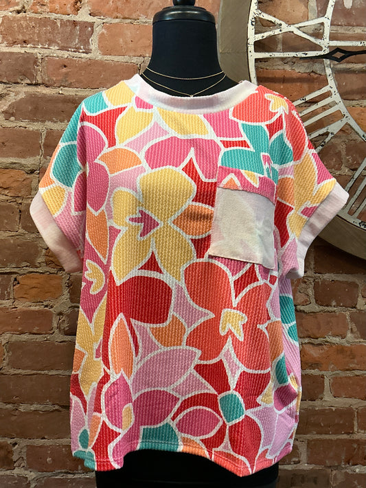Round Neck Floral Top