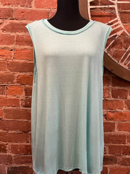Plus Sleeveless Banded Top