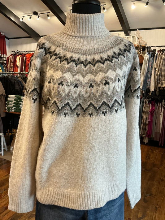 Nordic Style Turtleneck Sweater