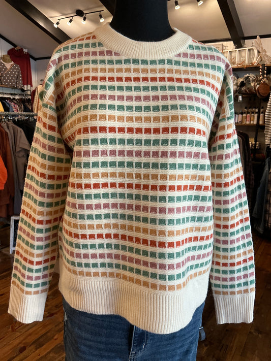 Mosaic Knit Sweater