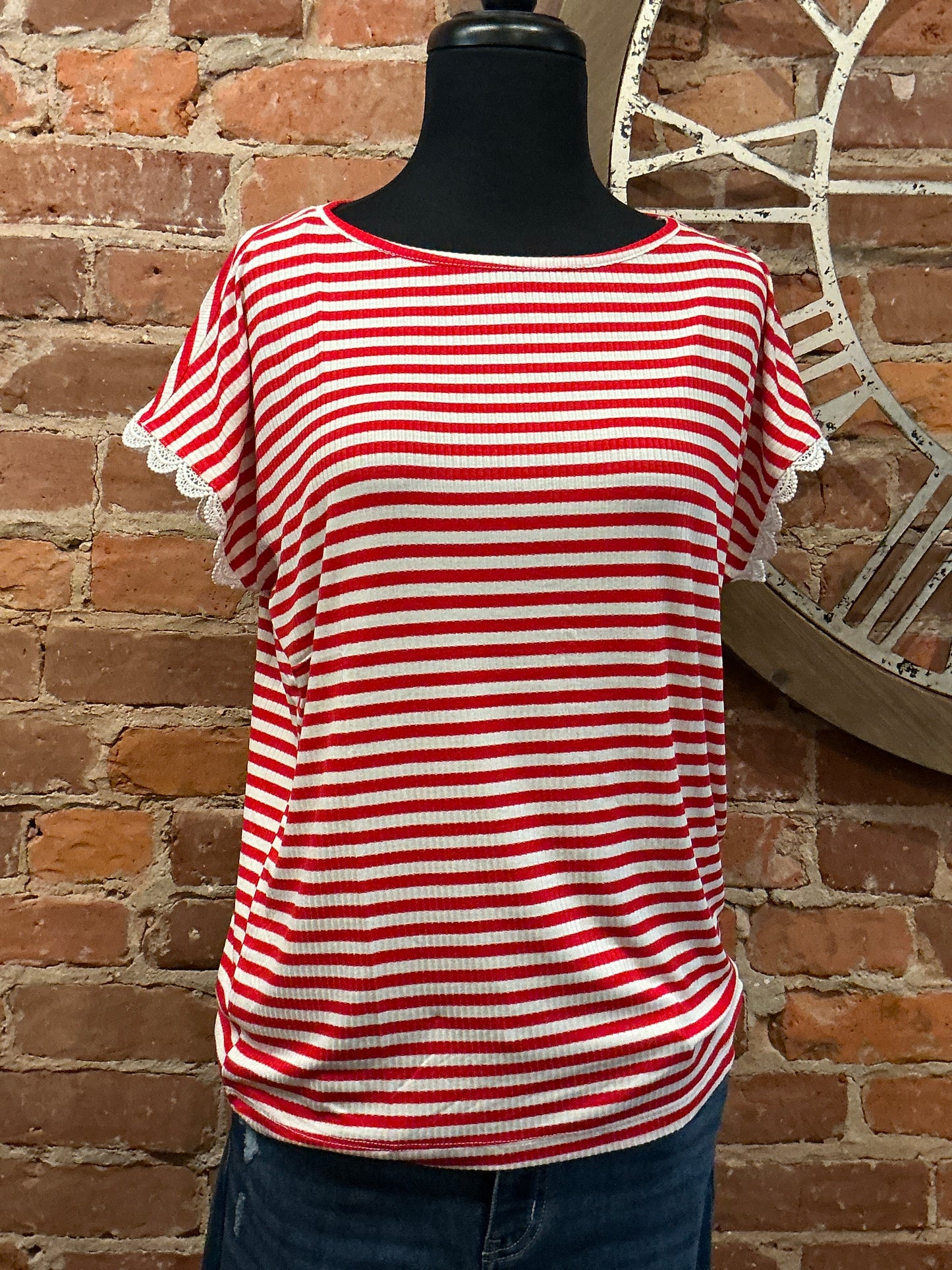 Lace Edge Trim Top