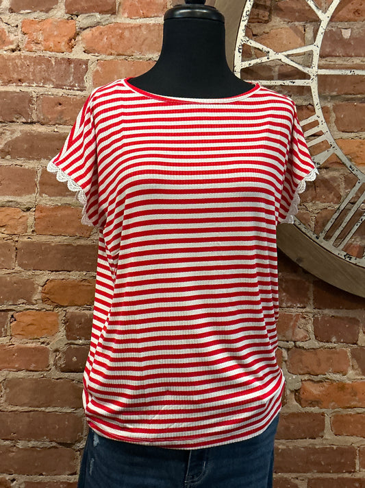 Lace Edge Trim Top