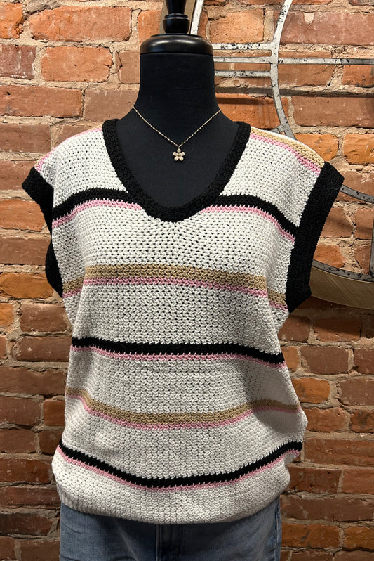 Striped Sweater Vest