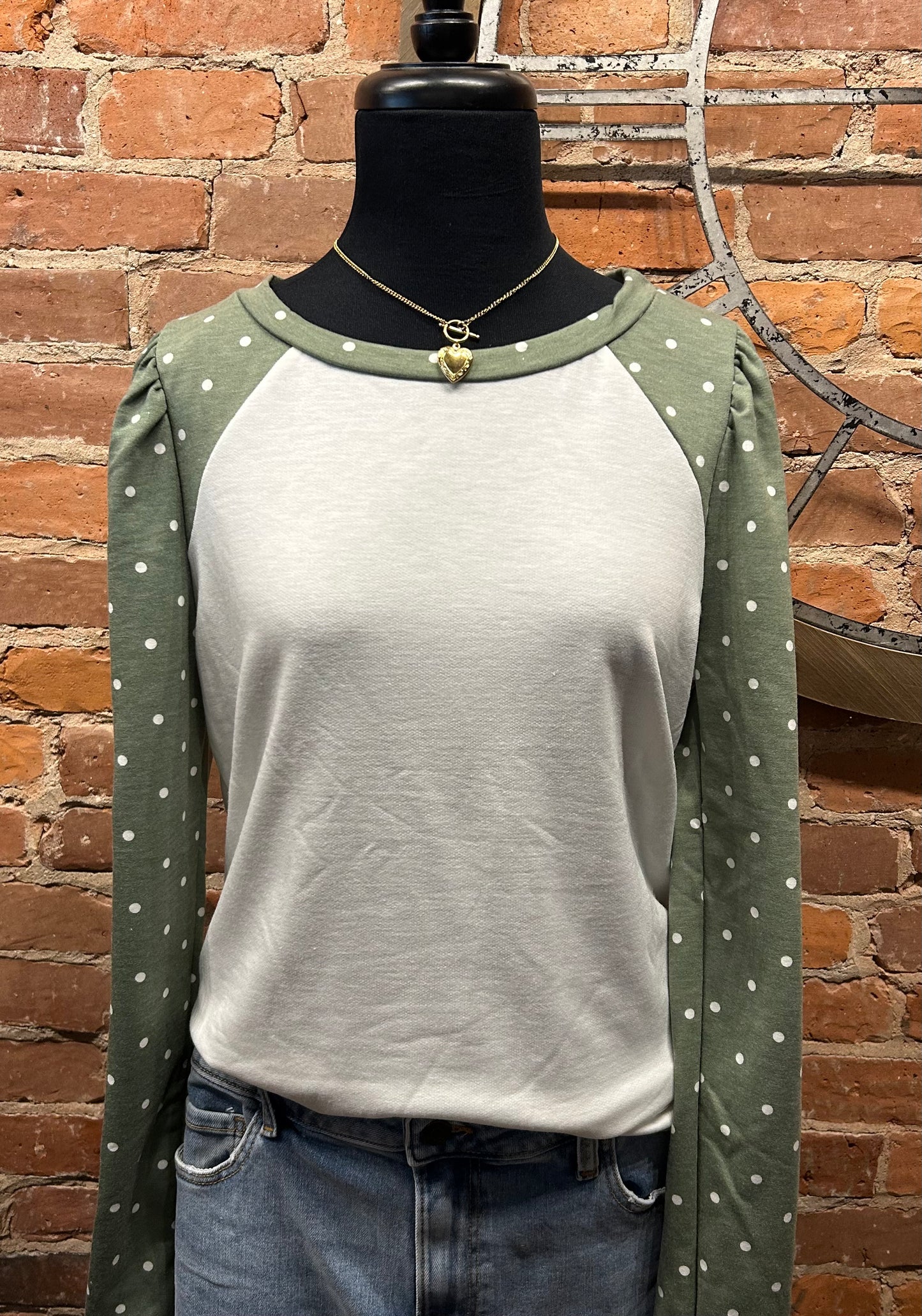 Polka Dot Sleeve Top