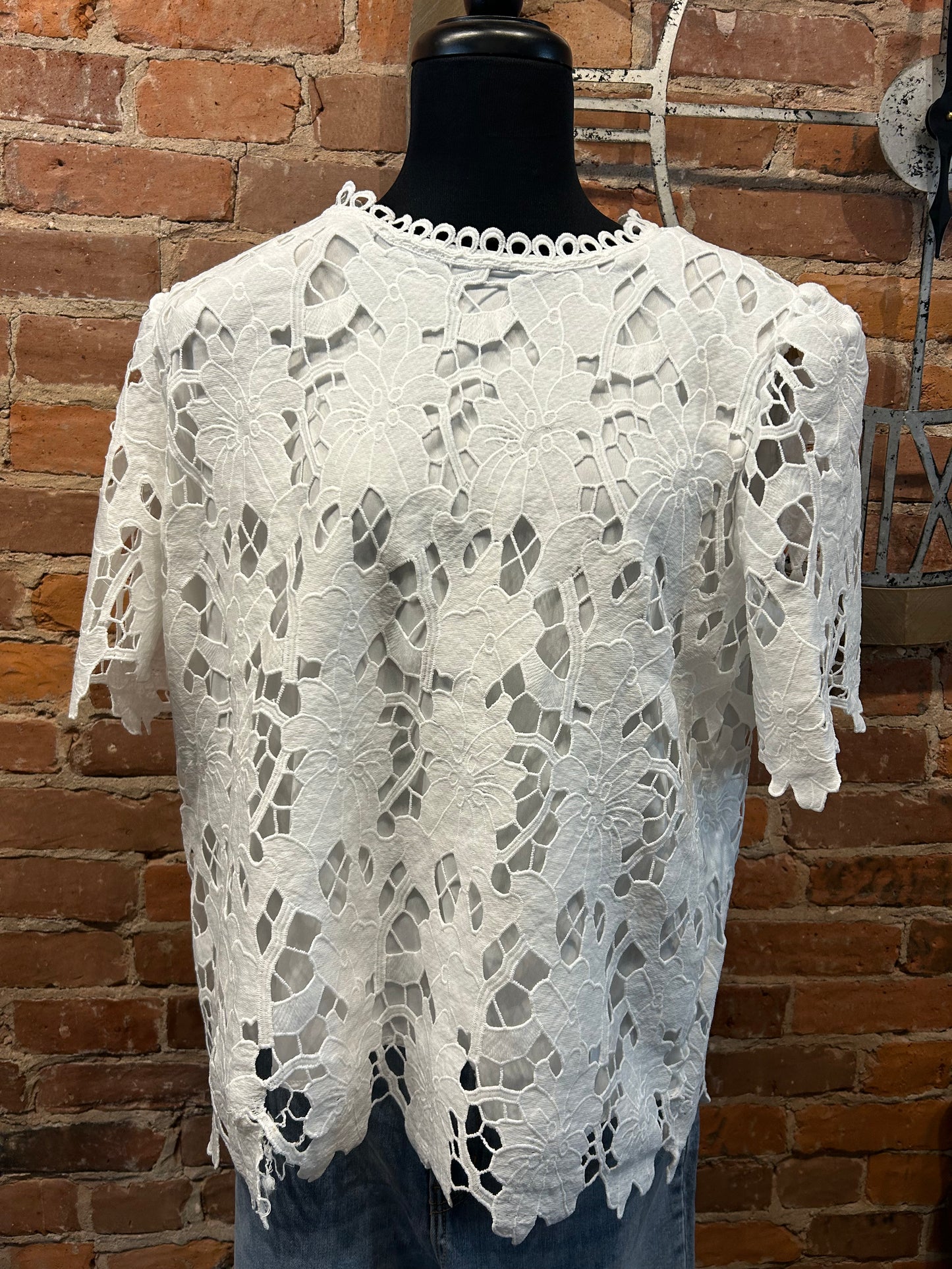 Plus Lace Blouse