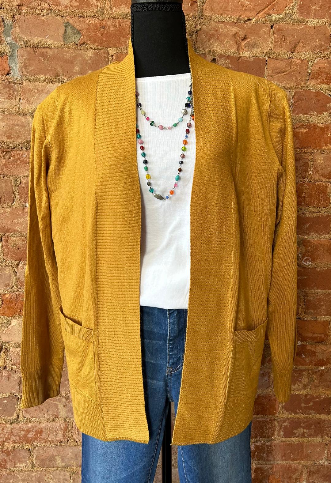 Plus Open Cardigan Sweater